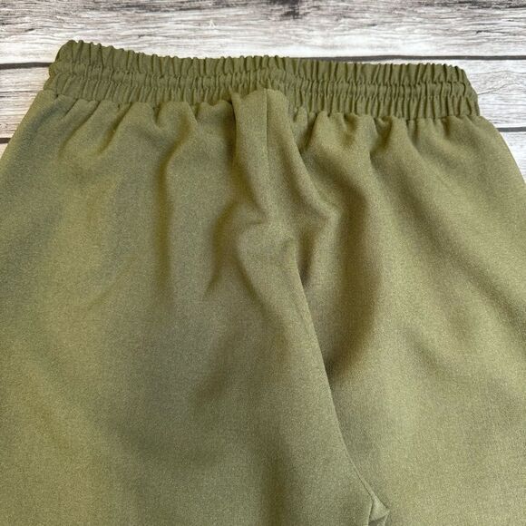 Shinestar Womens Jogger Pants M Med Medium Army Olive Green Elastic Waist Skinny - Picture 5 of 11